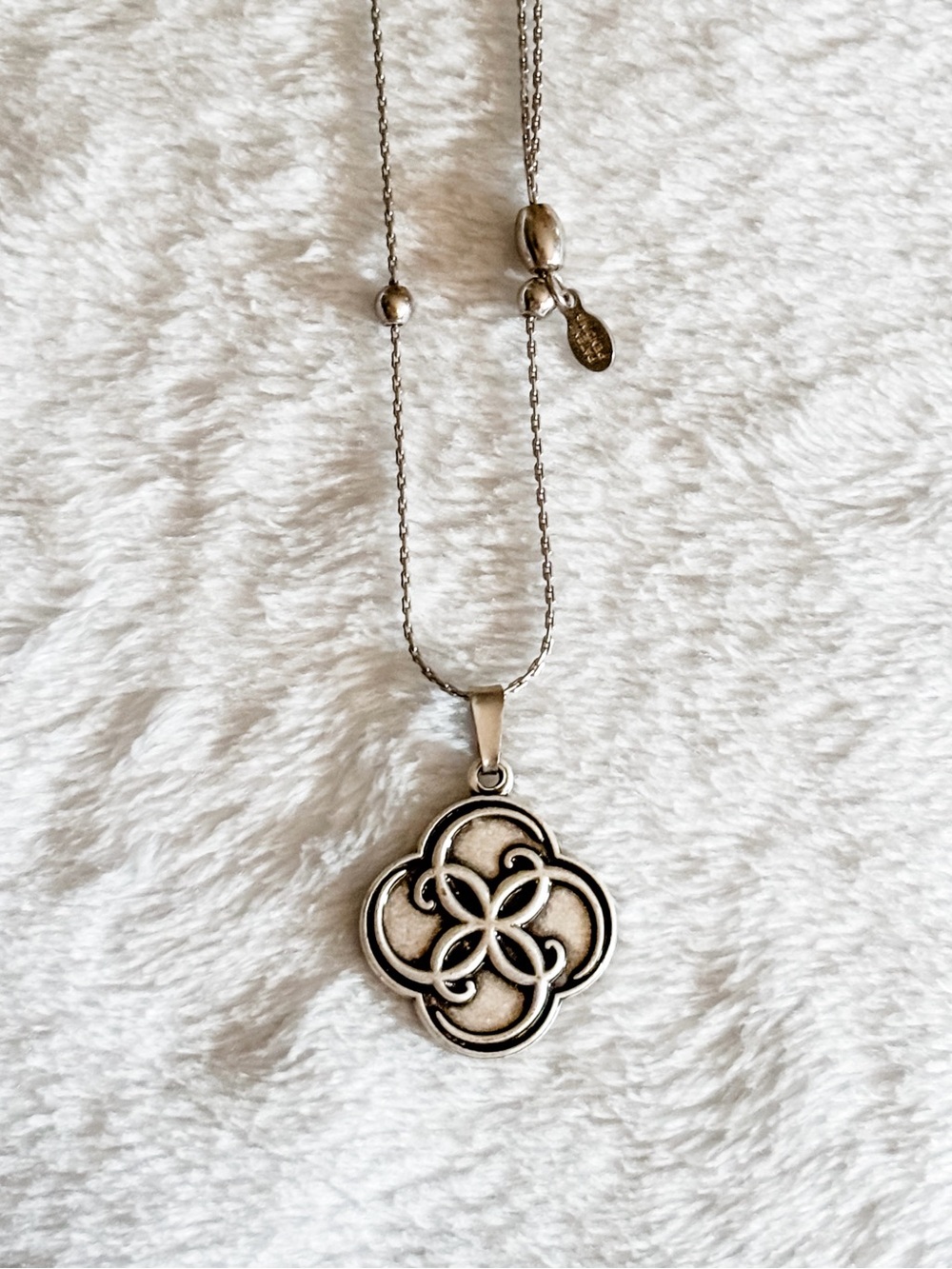 Alex and Ani Breath Of Life Adjustable Pendant Necklace - Silver